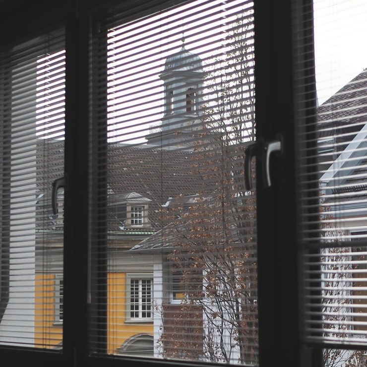 Blick aus dem Praxisfenster auf die Bonner Altstadt